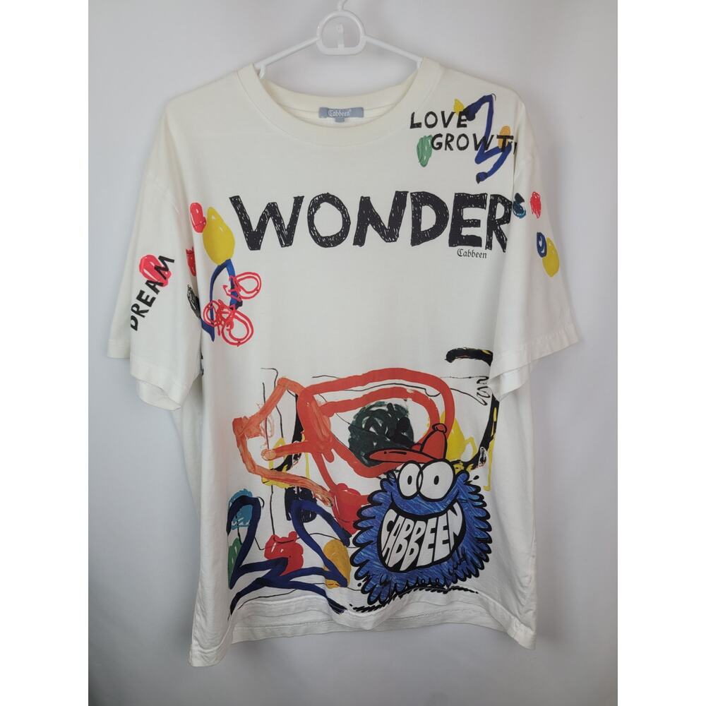 Cabbeen Wonder Love Growth Dream Streetwear Unisex Graphic Designs T-Shirt L